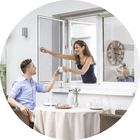 Fliegengitter für Fenster